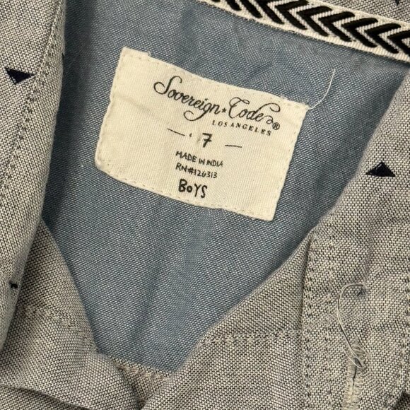 Sovereign Code Boys' Short Sleeve Button Up - Picture 2 of 2